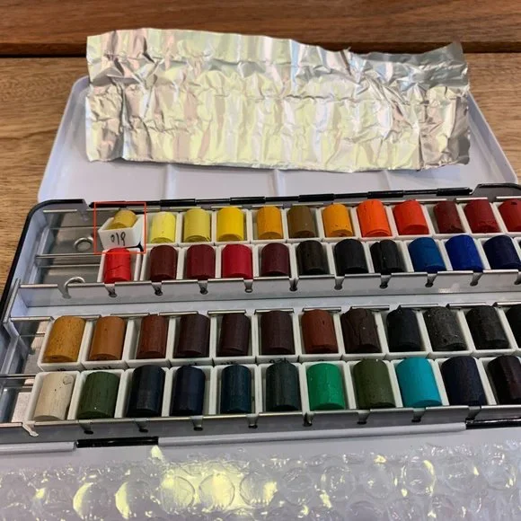 Daniel Smith Watercolor Stick 1/5 Cut, 50 Colors, Black Case - Picture 3 of 4